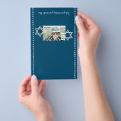 Blue Bar Mitzvah Budget Snoep Bar Wrapper w/Stars Flyer (Hand)