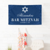 Blue Bar Mitzvah Celebration Spandoek (Insitu)