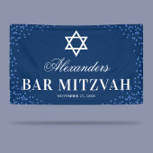 Blue Bar Mitzvah Celebration Spandoek
