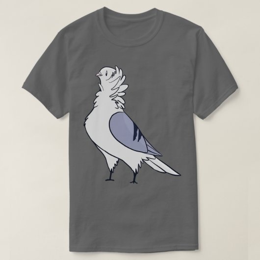 Blue Bar Old Owl Pigeon 2 T-shirt (Design voorkant)