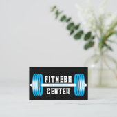 Blue Barbells Personal Trainer Black Fitness Visitekaartje (Staand voorkant)