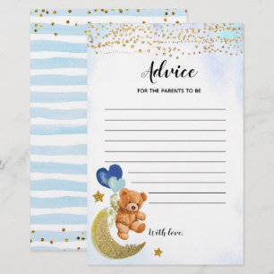 Blue Barly Baby shower Advice voor ouders Games