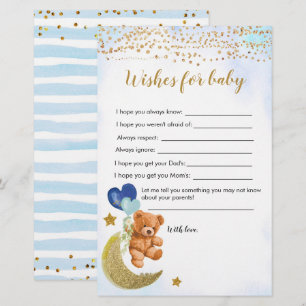 Blue Barly Baby shower wenst Baby