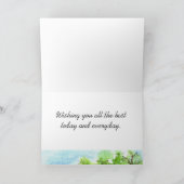 Blue Barn House Happy Birthday woestijnlandschap Kaart (Binnen)