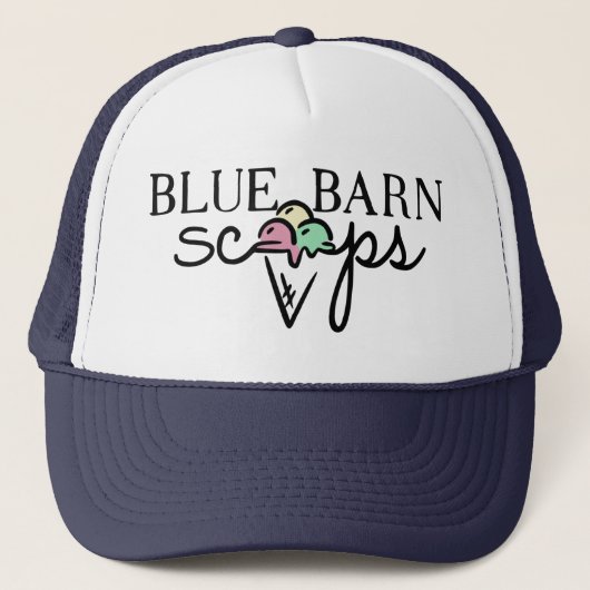 Blue Barn Scoops Trucker Hat Pet (Voorkant)