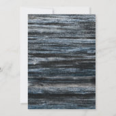 Blue Barn Wood Border Black 40th Birthday Kaart (Achterkant)