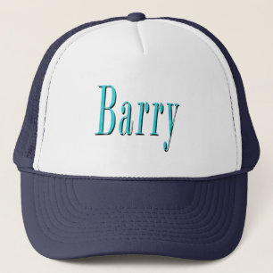 Blue Barry Name Logo, Trucker Pet