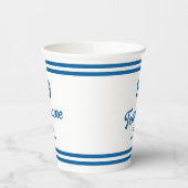 Blue Baseball Club Custom Player Nummer & TeamName Papieren Bekers (Links)