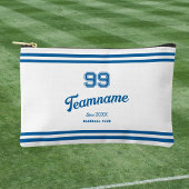Blue Baseball Custom Player Nummer & Team Naam Etui