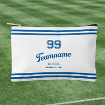 Blue Baseball Custom Player Nummer & Team Naam
