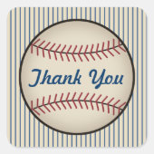 Blue Baseball Dank u Stickers (Voorkant)