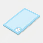 Blue Baseball Personalized Kids Notes  (Schuin)