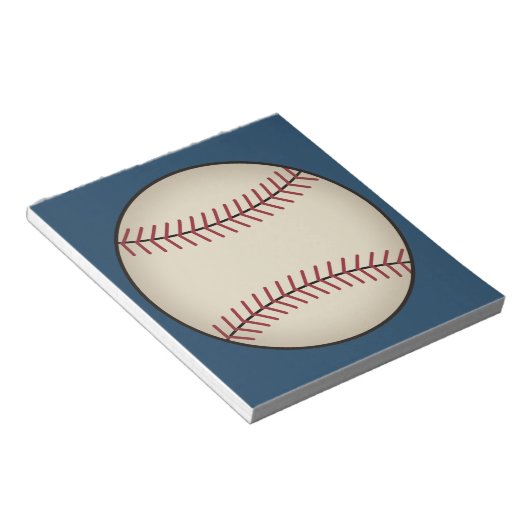 Blue Baseball Sports Notitieblok Gift (Schuin)