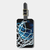 Blue Basketball Bagagelabel (Voorkant verticaal)