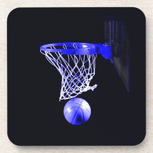 Blue Basketball Bier Onderzetter (Voorkant)