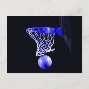 Blue Basketball Briefkaart