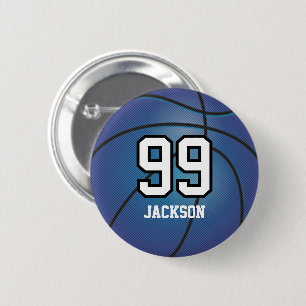Blue Basketball   Button personaliseren