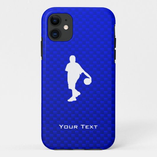 Blue Basketball Case-Mate iPhone Case (Achterkant)
