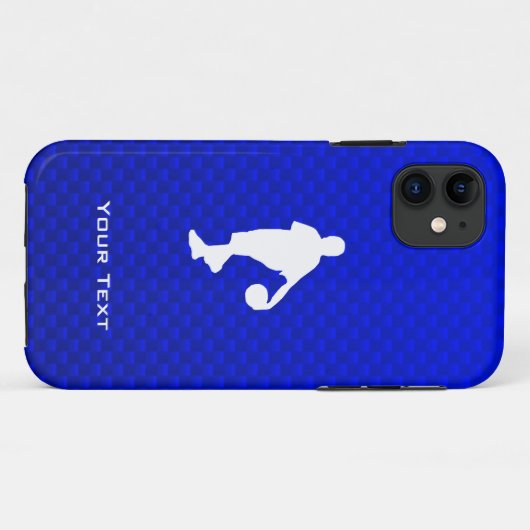 Blue Basketball Case-Mate iPhone Case (Achterkant (horizontaal))