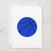 Blue Basketball Coach Best Ever Custom Photo Bedankkaart (Achterkant)