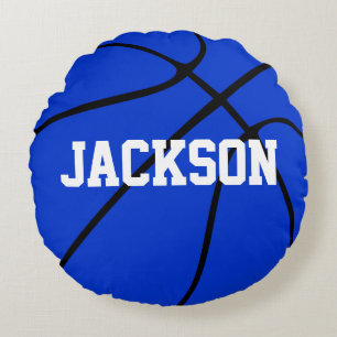 Blue Basketball Custom Round Sierkussen Rond Kussen