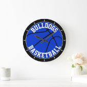 Blue Basketball Custom Team Name of Text Grote Klok (Huis)
