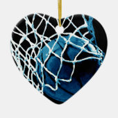 Blue Basketball Keramisch Ornament (Voorkant)