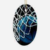Blue Basketball Keramisch Ornament (Rechts)