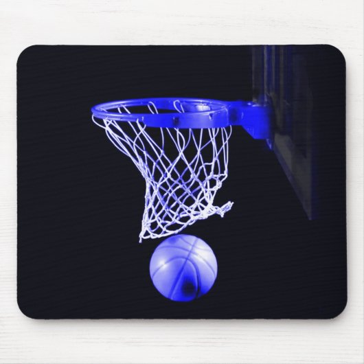 Blue Basketball Muismat (Voorkant)