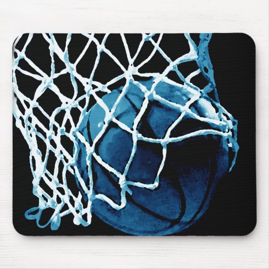 Blue Basketball Muismat (Voorkant)