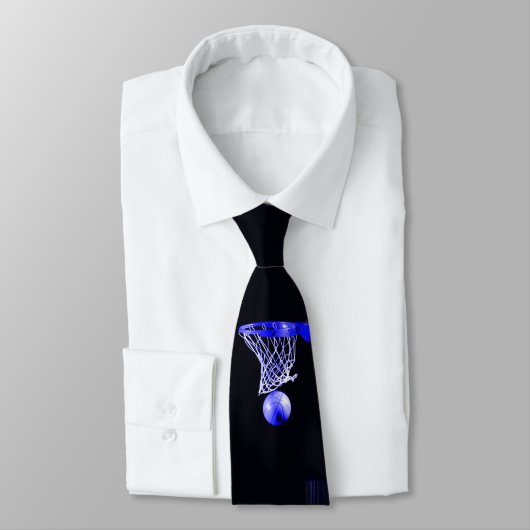 Blue Basketball Neckwear Stropdas (Gebonden)