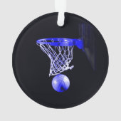 Blue Basketball Ornament (achterkant)