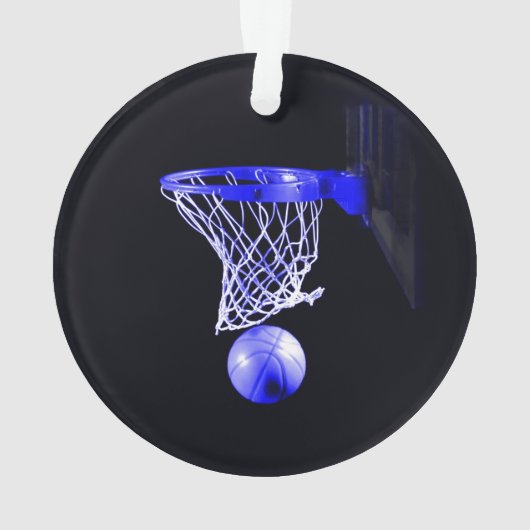 Blue Basketball Ornament (achterkant)