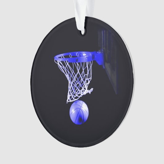 Blue Basketball Ornament (voorkant)