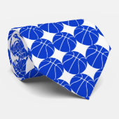 Blue Basketball Player/Coach Formele Stropdas (Opgerold)