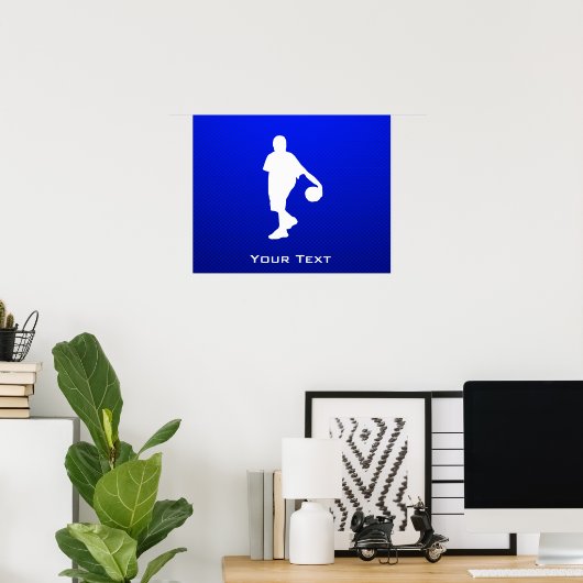 Blue Basketball Poster (Thuiskantoor)