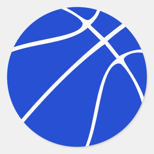 Blue Basketball Scrapbook of Decorative Sticker (Voorkant)