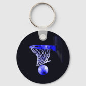 Blue Basketball Sleutelhanger (Voorkant)