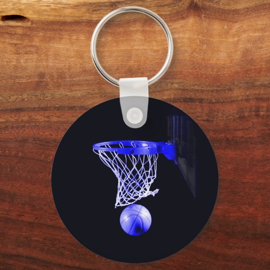 Blue Basketball Sleutelhanger (Voorkant)