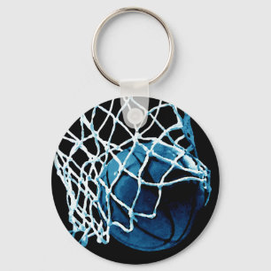 Blue Basketball Sleutelhanger