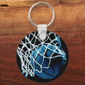 Blue Basketball Sleutelhanger (Voorkant)