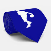 Blue Basketball Stropdas (Opgerold)