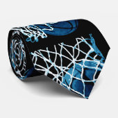 Blue Basketball Stropdas (Opgerold)