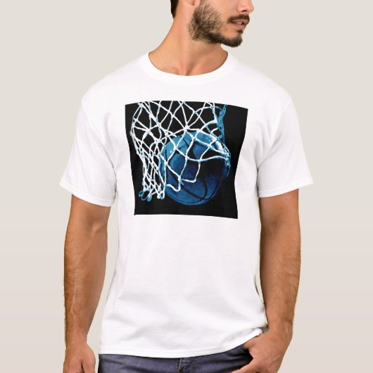 Blue Basketball T-shirt (Voorkant)