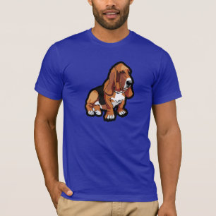 Blue Basset Hond T-shirt