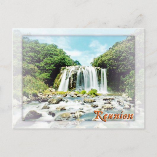 Blue Bassin, Réunion Briefkaart (Voorkant)