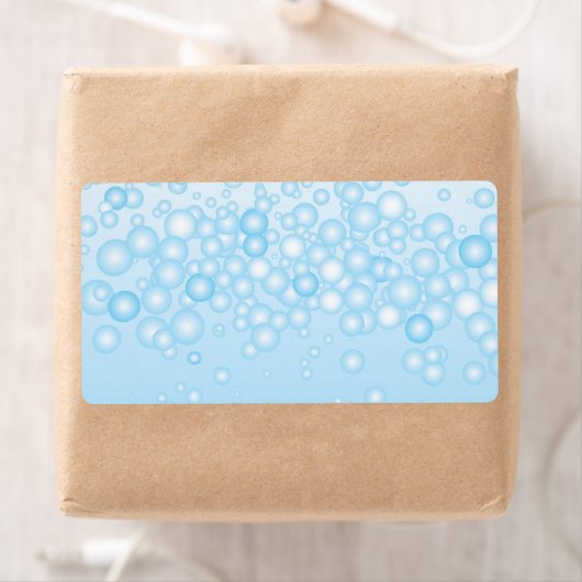 Blue Bath Bubbles Etiket (Insitu)