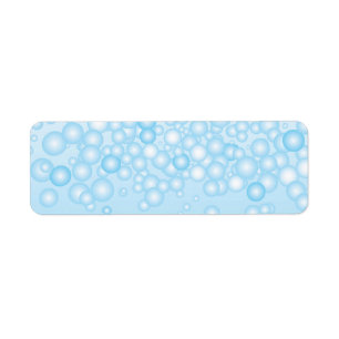 Blue Bath Bubbles Etiket