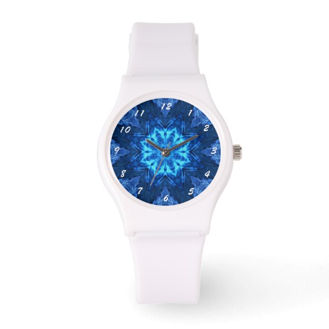 Blue Batik Horloge (Voorkant)
