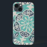 Blue Batik Tile I Case-Mate iPhone Case<br><div class="desc">Floral</div>